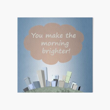 Bright morning in toon world Art Board Print