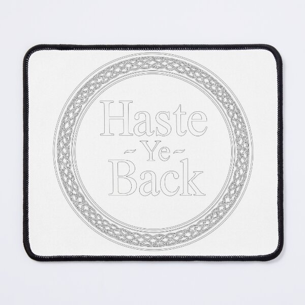 Item preview, Haste Ye Back - Scottish Farewell Saying Celtic Knot designed and sold by Loom on the Loch.