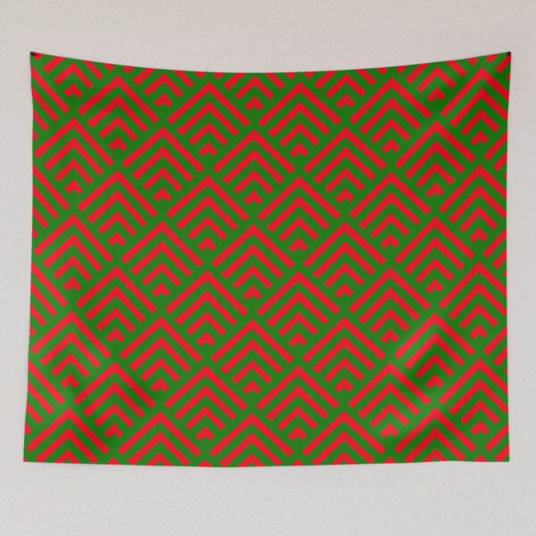 Item preview, Red and Green Design Pattern designed and sold by HIGraphicDesign.