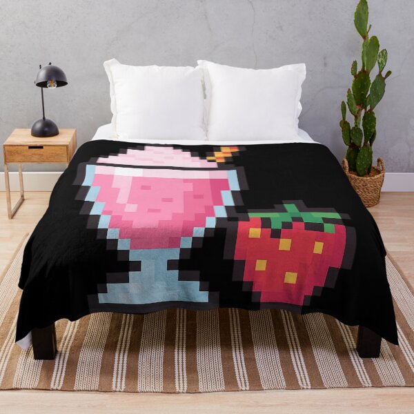 Item preview, Strawberry Pixel Shake — Cute Retro Pixel Art Milkshake Design designed and sold by AddictiveDesign.