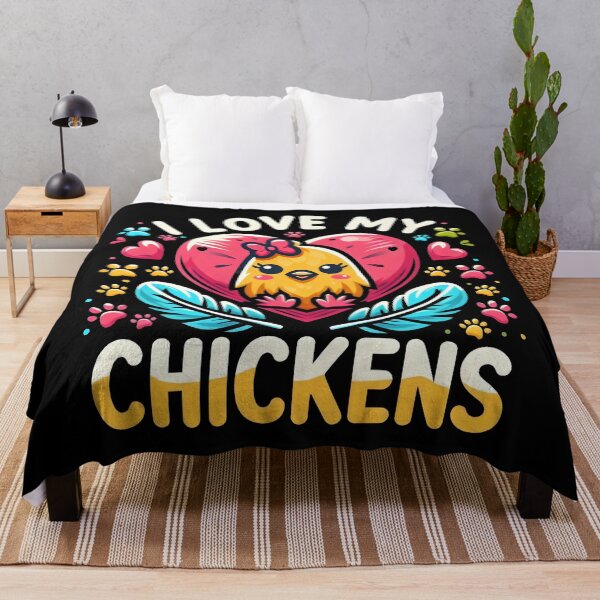 Item preview, I Love My Chickens Cute Chick and Heart Paw Print Design. designed and sold by The-T-In-Retro.