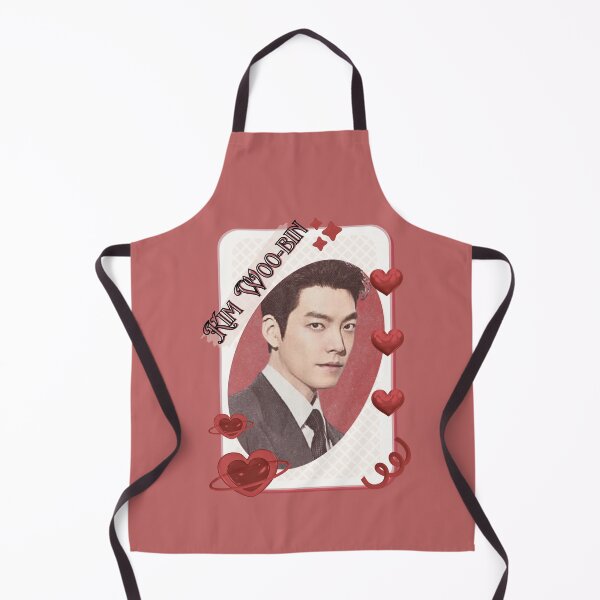 Item preview, Kim Woo-bin (김우빈) Korean Actor Kdrama Card Red Aesthetic Collage Design designed and sold by AJUNICE STUDIO.
