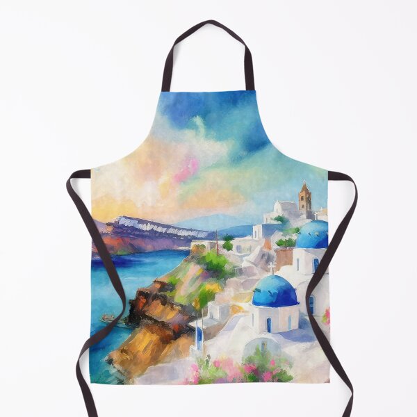 Item preview, Santorini in Watercolor designed and sold by MystAvalon.