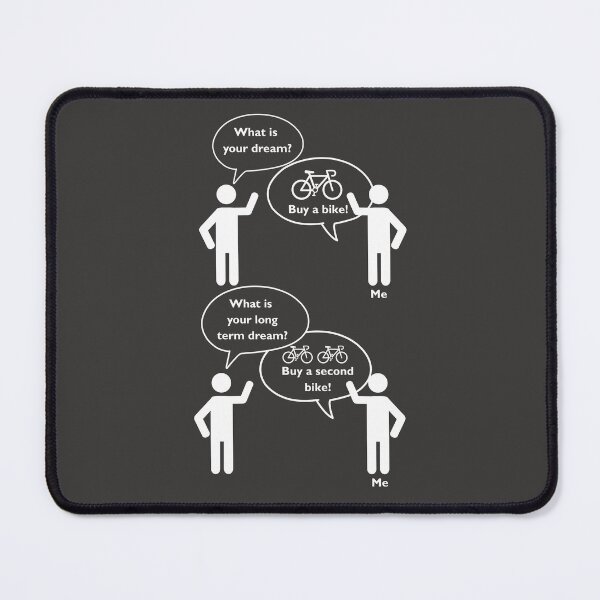 Item preview, What is your dream?  Buy a bike!  -White letter designed and sold by Bentenya.