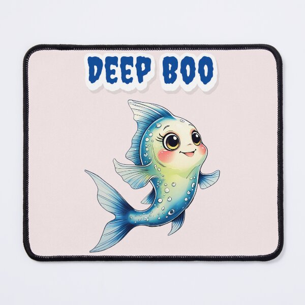 Item preview, Deep Boo: Cute Ghost Fish Halloween Surprise designed and sold by DariaCraft.