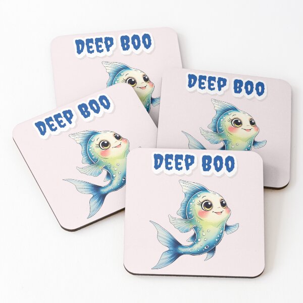 Item preview, Deep Boo: Cute Ghost Fish Halloween Surprise designed and sold by DariaCraft.