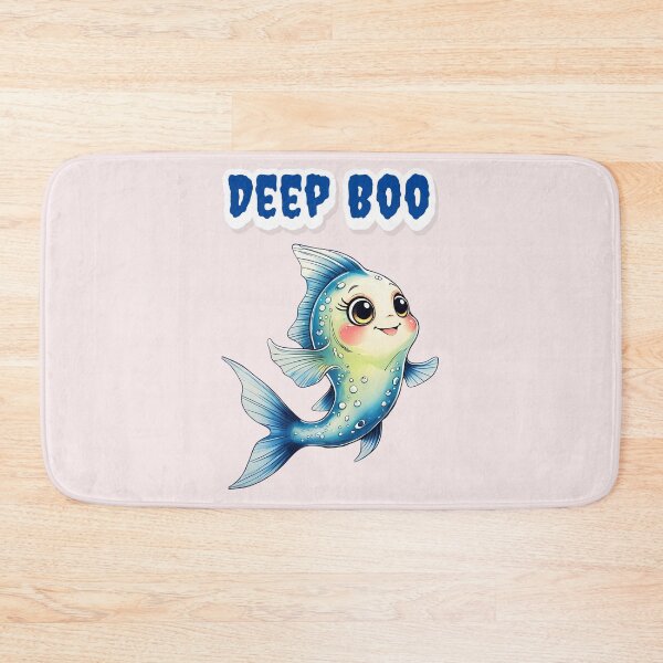 Item preview, Deep Boo: Cute Ghost Fish Halloween Surprise designed and sold by DariaCraft.