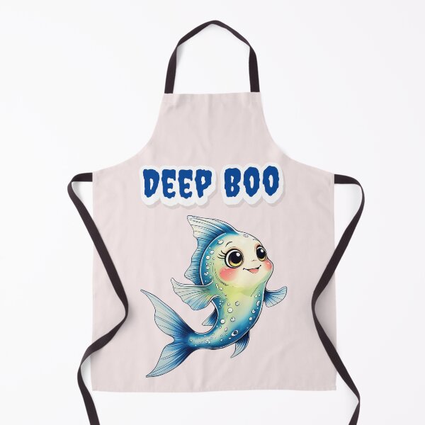 Item preview, Deep Boo: Cute Ghost Fish Halloween Surprise designed and sold by DariaCraft.