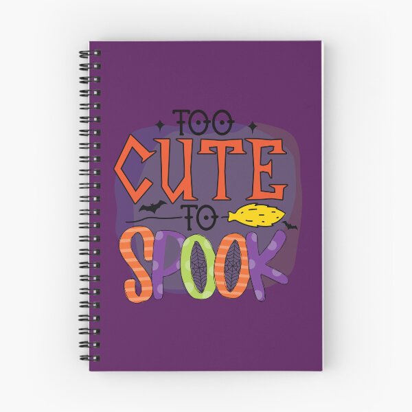 Item preview, Too Cute to Spook – Funny Halloween Bats & Witch Broom designed and sold by petpuppymania.