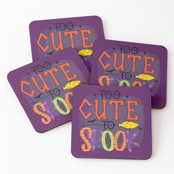 Item preview, Too Cute to Spook – Funny Halloween Bats & Witch Broom designed and sold by petpuppymania.