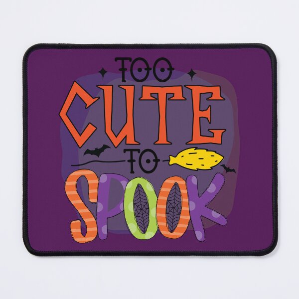 Item preview, Too Cute to Spook – Funny Halloween Bats & Witch Broom designed and sold by petpuppymania.