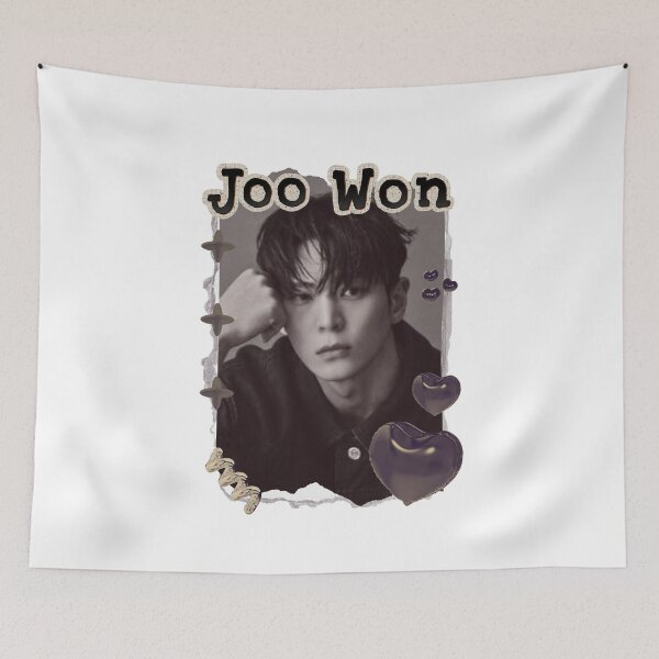 Item preview, Joo Won Korean Actor K-Drama Scrapbook Collage Cozy Y2K Vintage Design designed and sold by HELL0WBELLO.