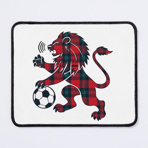 Item preview, Scotland Football Lion - Tartan Lion Rampant Soccer designed and sold by Loom on the Loch.