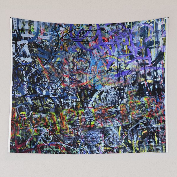 Item preview, Urban Industrial Graffiti-Inspired Abstract Aesthetic Art designed and sold by DEC02.