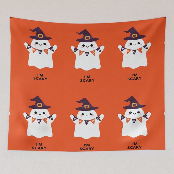 Item preview, scary not scary ghost designed and sold by Lizzilzil.