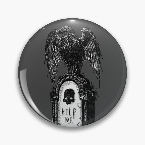 Item preview, crow on tombstone designed and sold by MickeyEdwards.