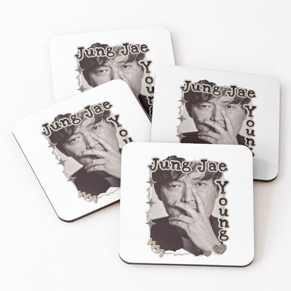 Item preview, Jung Jae-young Korean Actor K-Drama Scrapbook Collage Cozy Y2K Vintage Design designed and sold by HELL0WBELLO.