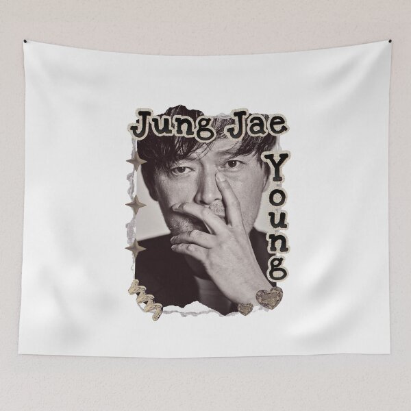 Item preview, Jung Jae-young Korean Actor K-Drama Scrapbook Collage Cozy Y2K Vintage Design designed and sold by HELL0WBELLO.