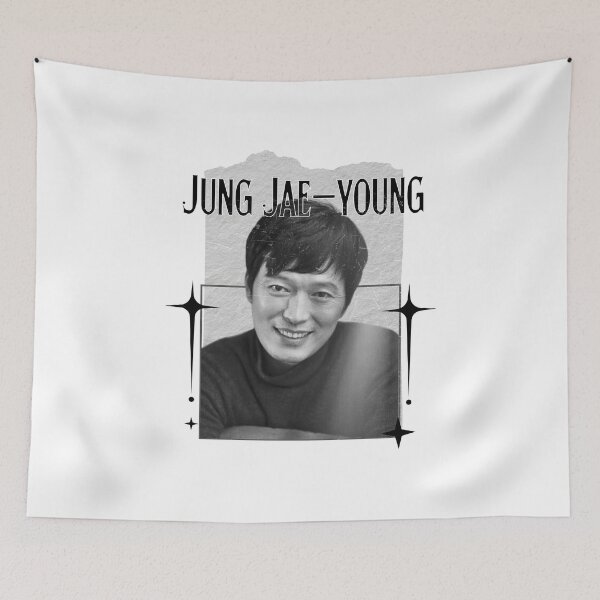 Item preview, Jung Jae-young Korean Actor K-Drama Scrapbook Collage Cozy Y2K Vintage Design designed and sold by HELL0WBELLO.