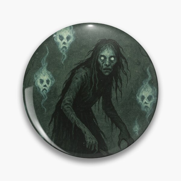 Item preview, Slavic Folk Horror – Will-o’-Wisp Marsh Witch – Vintage Dark Art | Slavic Bestiary designed and sold by JacobKAurumhead.