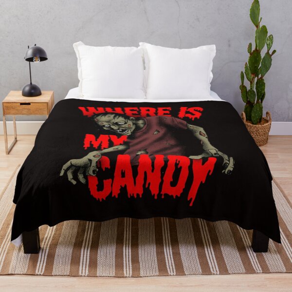 Item preview, Zombie Halloween Art – Where Is My Candy designed and sold by MyWittyThings.