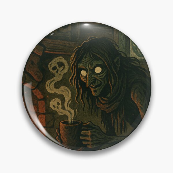 Item preview, Slavic Folk Horror – Chochlik by the Hearth – Vintage Dark Art | Slavic Bestiary designed and sold by JacobKAurumhead.