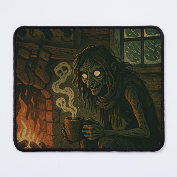 Item preview, Slavic Folk Horror – Chochlik by the Hearth – Vintage Dark Art | Slavic Bestiary designed and sold by JacobKAurumhead.
