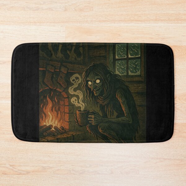 Item preview, Slavic Folk Horror – Chochlik by the Hearth – Vintage Dark Art | Slavic Bestiary designed and sold by JacobKAurumhead.