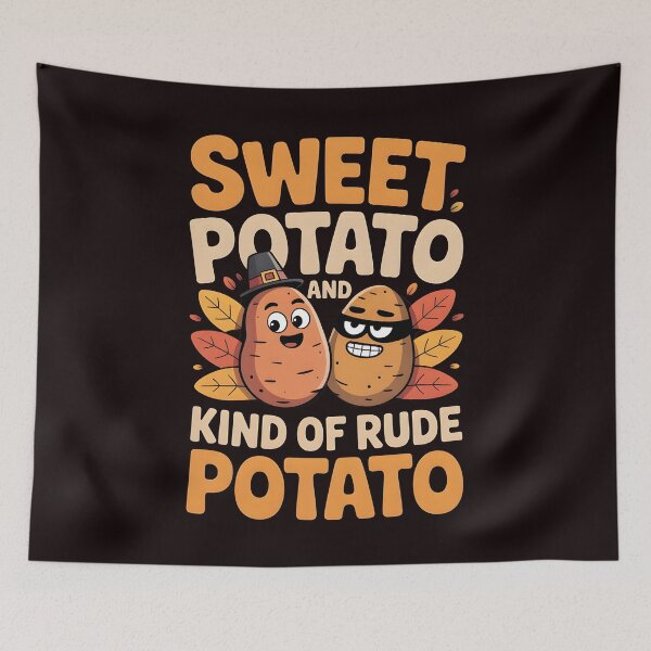 Item preview, Sweet Potato And Kind Of Rude Potato designed and sold by Redgiant87x.