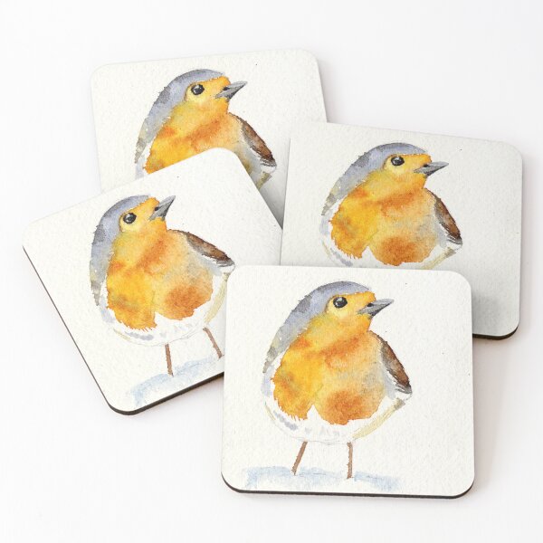 Item preview, Watercolour Robin on Snowy Post designed and sold by MaryAnneHarding.