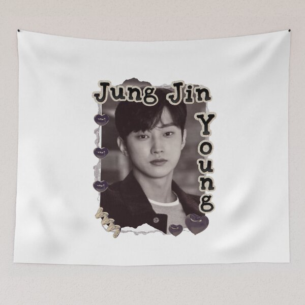 Item preview, Jung Jin-young Korean Actor K-Drama Scrapbook Collage Cozy Y2K Vintage Design designed and sold by HELL0WBELLO.