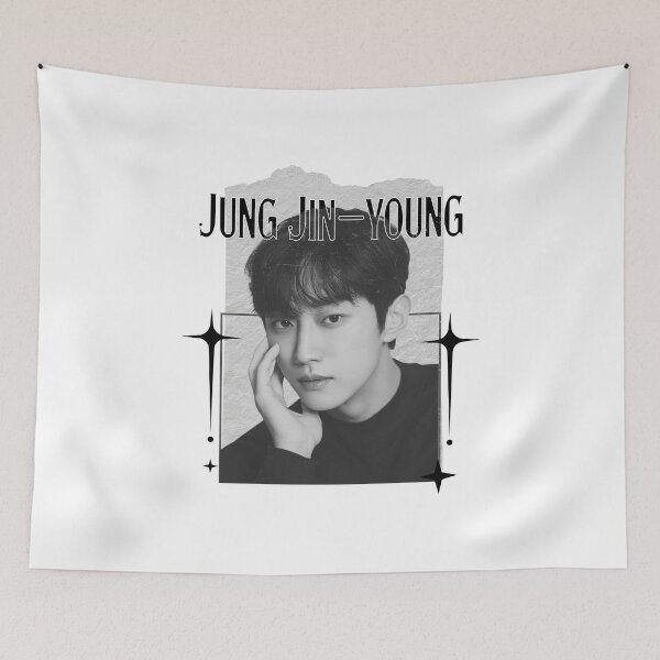 Item preview, Jung Jin-young Korean Actor K-Drama Scrapbook Collage Cozy Y2K Vintage Design designed and sold by HELL0WBELLO.