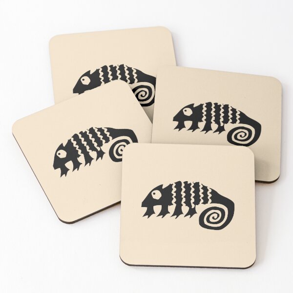 Item preview, African Tribal Gecko – Symbol of Protection and Luck designed and sold by lalatrash.