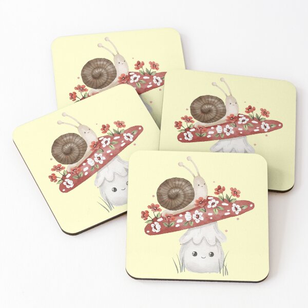 Item preview, Cute mushroom with snail  designed and sold by MonaLisaStore.