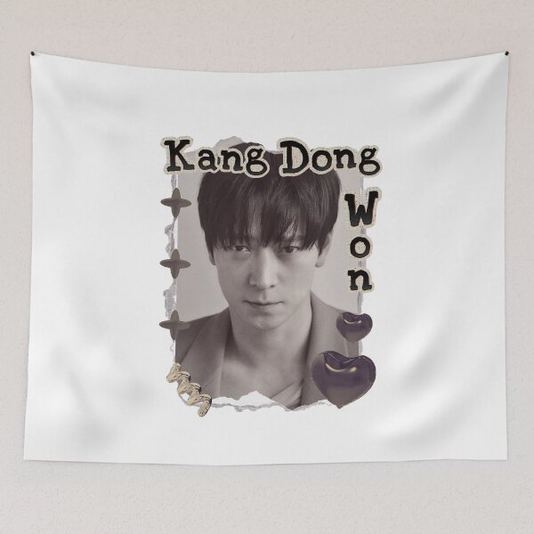 Item preview, Kang Dong-won (강동원) Korean Actor K-Drama Scrapbook Collage Cozy Y2K Vintage Design designed and sold by HELL0WBELLO.