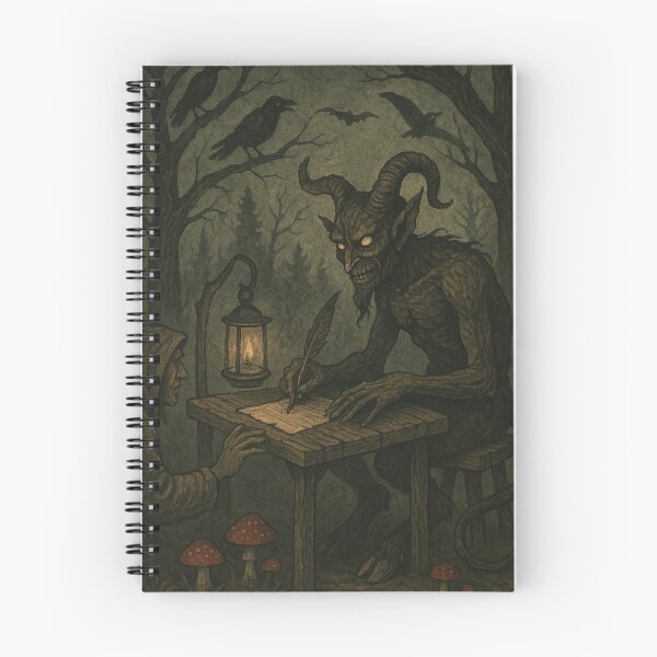 Item preview, Slavic Folk Horror – Deal with the Devil at Dusk – Vintage Dark Art | Slavic Bestiary designed and sold by JacobKAurumhead.