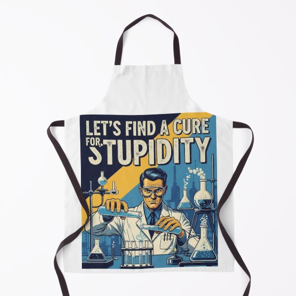 Item preview, Let's find a cure for stupidity designed and sold by Funktastic Designs.