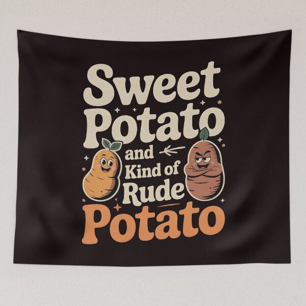 Item preview, Sweet Potato And Kind Of Rude Potato designed and sold by Redgiant87x.