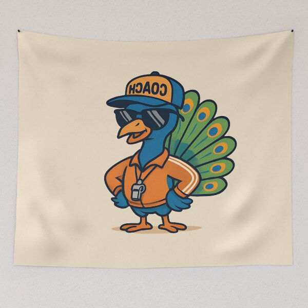 Item preview, Dad Coach - Cool Peacock designed and sold by aylastyle.