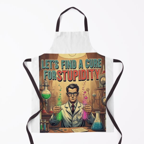 Item preview, Let's find a cure for stupidity designed and sold by Funktastic Designs.