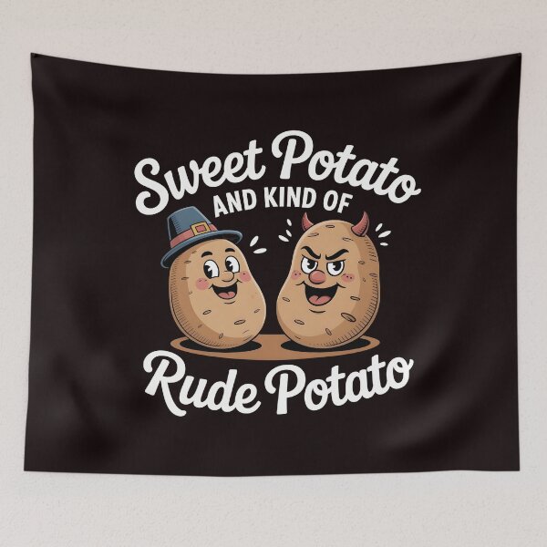 Item preview, Sweet Potato And Kind Of Rude Potato designed and sold by Redgiant87x.