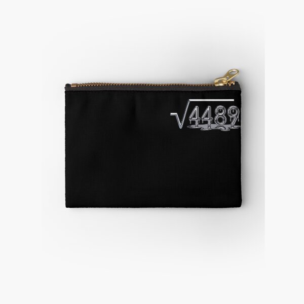 Item preview, Square Root 4489 – Liquid Metal Chrome Drip Numbers Design designed and sold by Ania_BM.