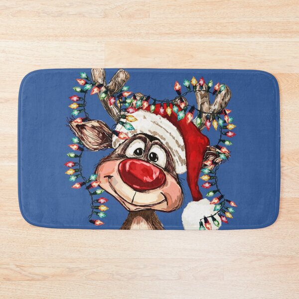 Item preview, Festive Reindeer with Christmas Lights designed and sold by BlueCava.