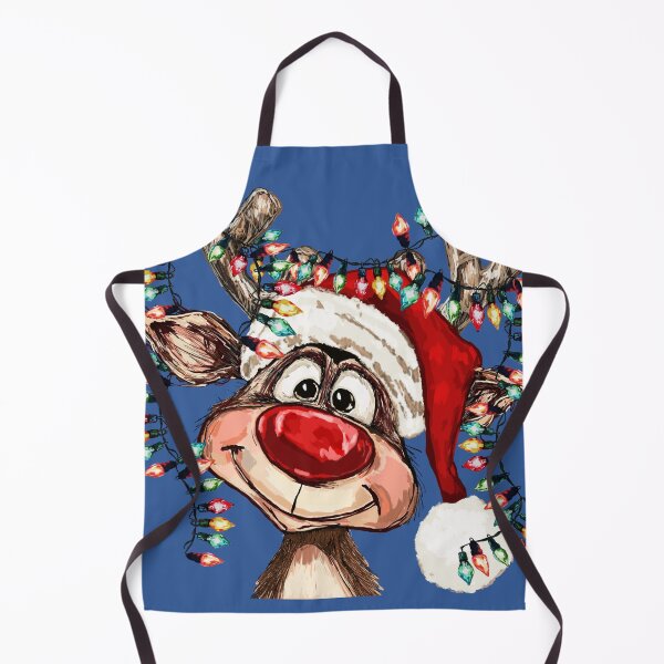 Item preview, Festive Reindeer with Christmas Lights designed and sold by BlueCava.