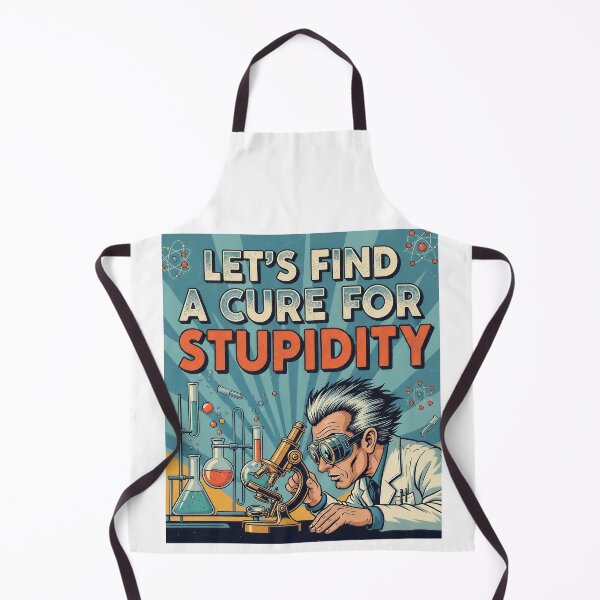Item preview, Let's find a cure for stupidity designed and sold by Funktastic Designs.