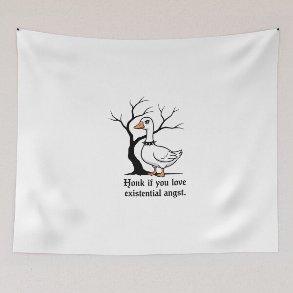 Item preview, Goth Goose – Honk If You Love Existential Angst designed and sold by Whisky1111.