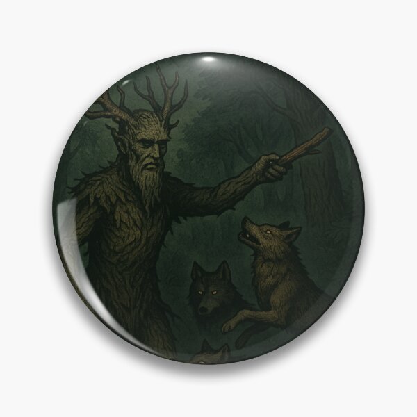 Item preview, Slavic Folk Horror – Leshy with Wolves – Vintage Dark Art | Slavic Bestiary designed and sold by JacobKAurumhead.