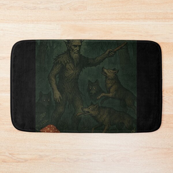 Item preview, Slavic Folk Horror – Leshy with Wolves – Vintage Dark Art | Slavic Bestiary designed and sold by JacobKAurumhead.