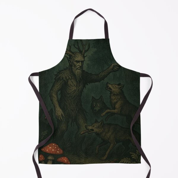 Item preview, Slavic Folk Horror – Leshy with Wolves – Vintage Dark Art | Slavic Bestiary designed and sold by JacobKAurumhead.
