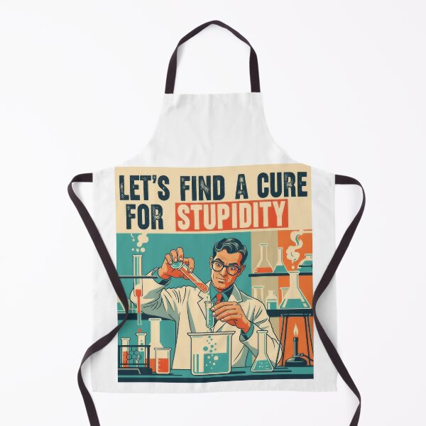 Item preview, Let's find a cure for stupidity designed and sold by Funktastic Designs.